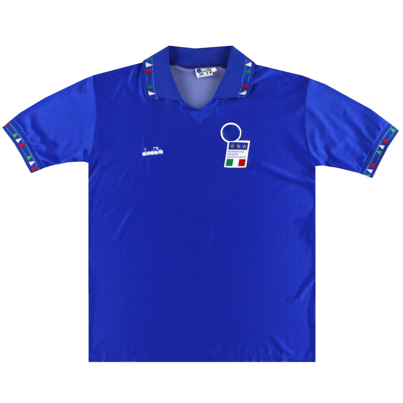 1992-93 Italy Diadora Home Shirt XL Football Shirt