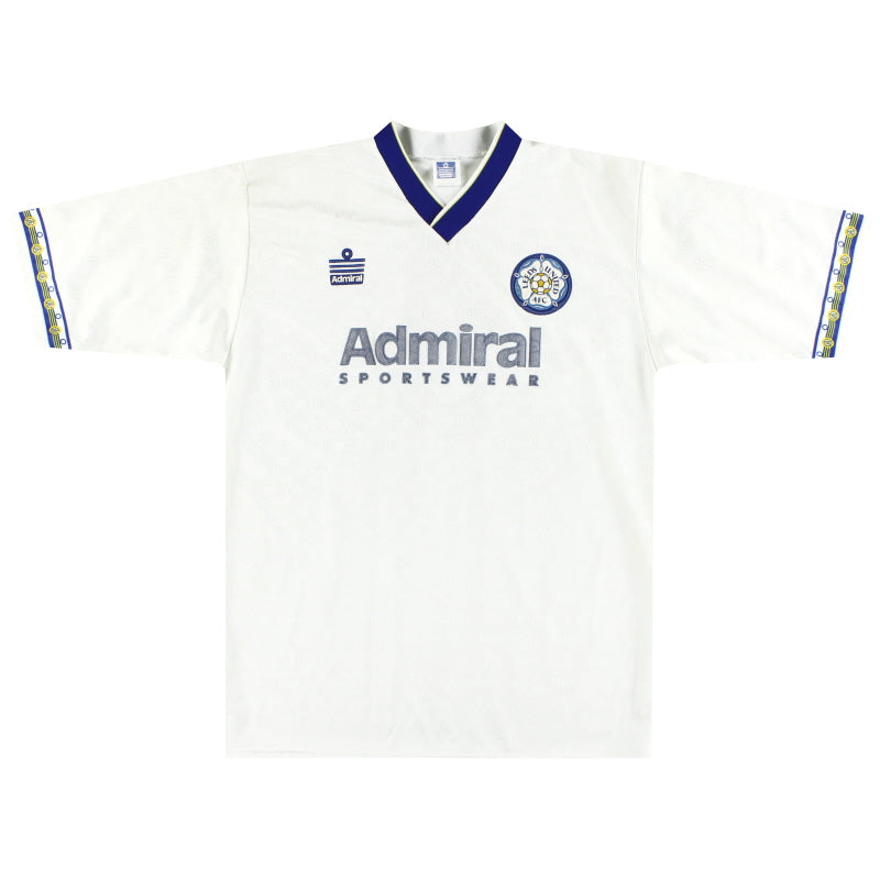 1992-93 Leeds Admiral Home Shirt #8 L Football Shirt