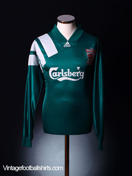 1992-93 Liverpool Centenary Player Issue Away Shirt L/S XL Football Shirt