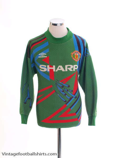 1992-93 Manchester United Goalkeeper Shirt #1 M Football Shirt