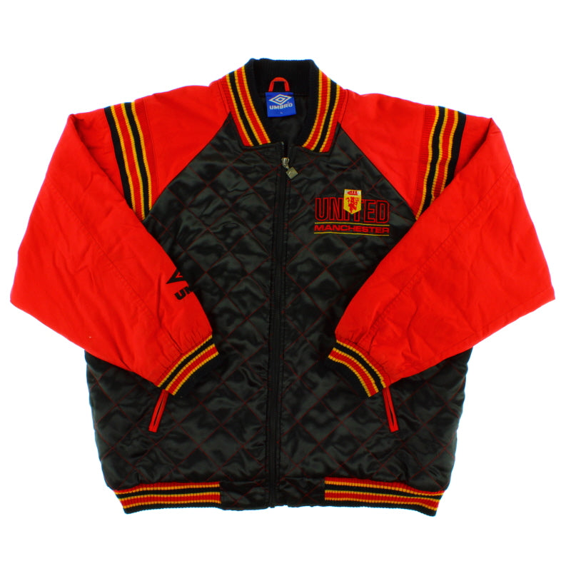 1992-93 Manchester United Umbro Bomber Jacket L Jacket