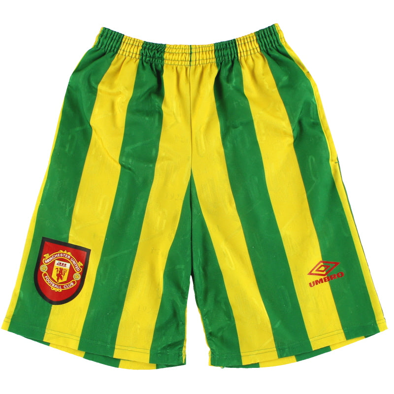 1992-93 Manchester United Umbro Training Shorts L Training Shorts