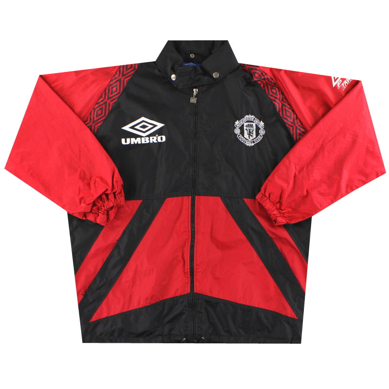 1992-93 Manchester United Umbro Pro Training Lightweight Jacket M Jacket