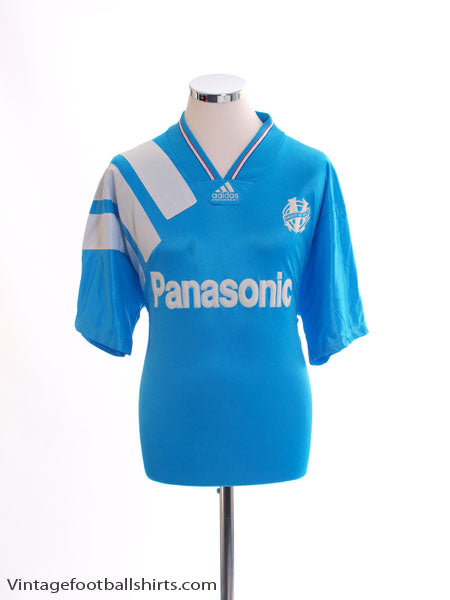 1992-93 Olympique Marseille Away Shirt L Football Shirt