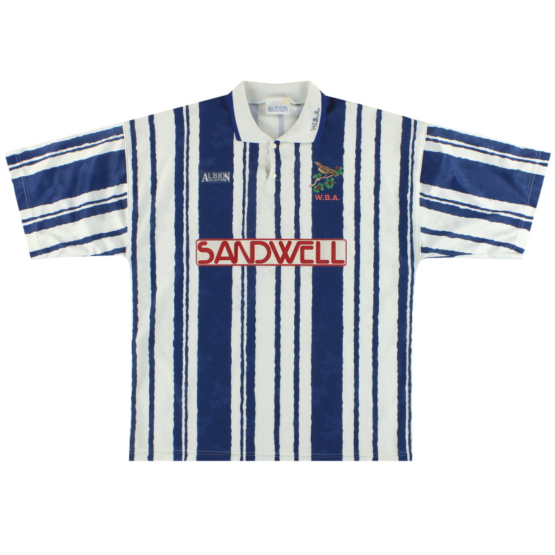 1992-93 West Brom Home Shirt L Football Shirt