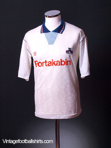 1992-93 York City Away Shirt *Mint* M Football Shirt