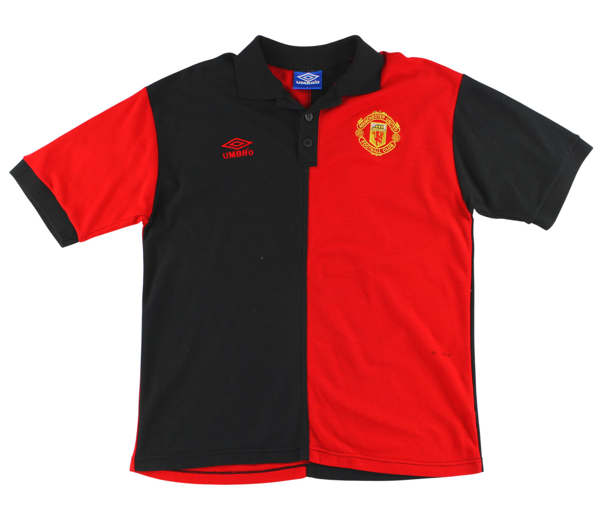 1992-93 Manchester United Umbro Polo Shirt L