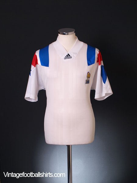 1992-94 France Away Shirt *Mint* L Football Shirt