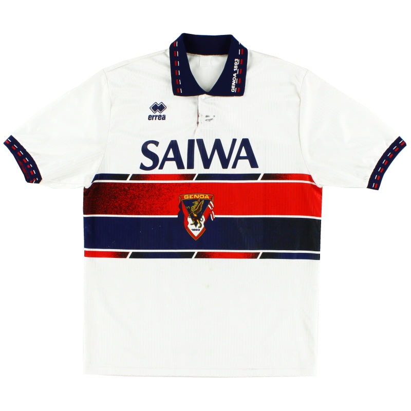 1992-94 Genoa Errea Away Shirt L Football Shirt
