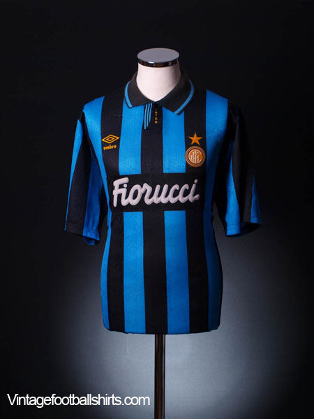 1992-94 Inter Milan Home Shirt *As New* S Football Shirt