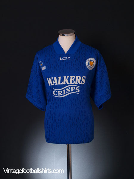 1992-94 Leicester Home Shirt XL Football Shirt