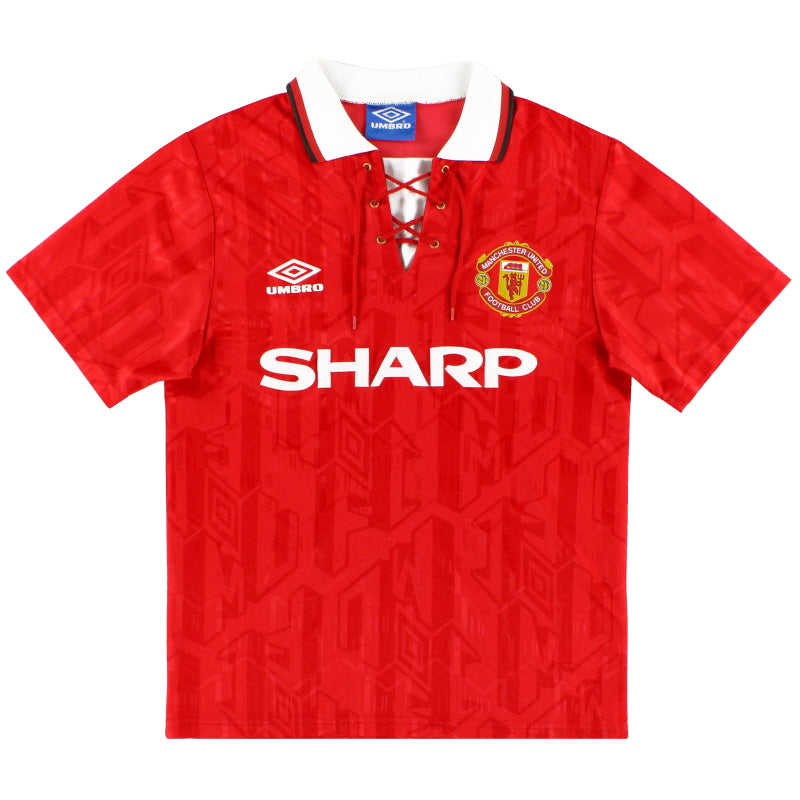 1992-94 Manchester United Home Shirt *As New* XL Football Shirt