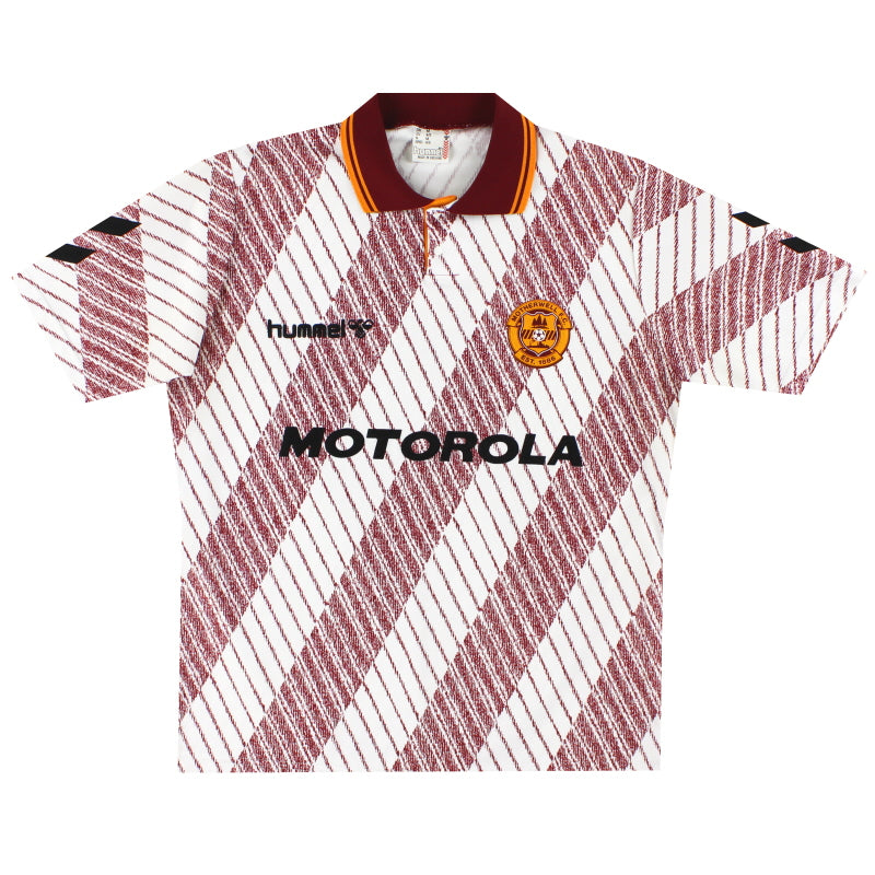 1992-94 Motherwell Hummel Away Shirt *Mint* M Football Shirt