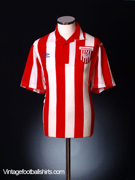 1992-94 Olympiakos Home Shirt L Football Shirt