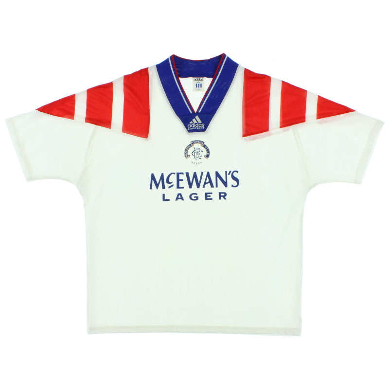 1992-94 Rangers Away Shirt XL Football Shirt