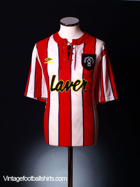 1992-94 Sheffield United Home Shirt XL Football Shirt