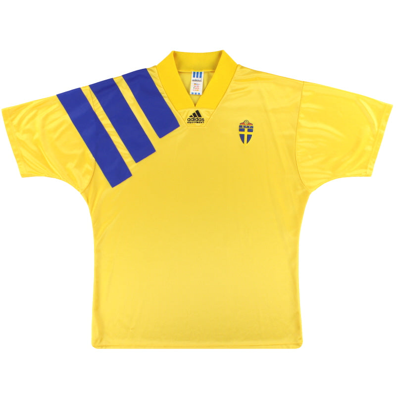 1992-94 Sweden adidas Home Shirt XL Football Shirt