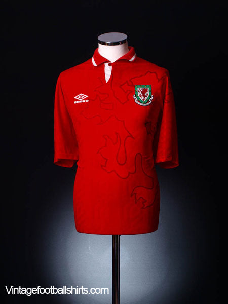 1992-94 Wales Home Shirt XL Football Shirt