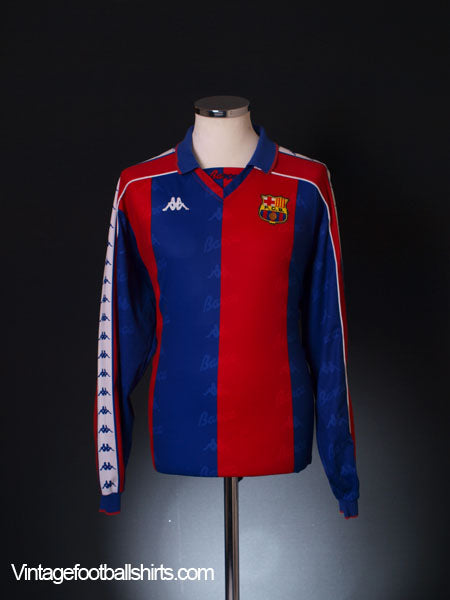 1992-95 Barcelona Home Shirt L/S L Football Shirt