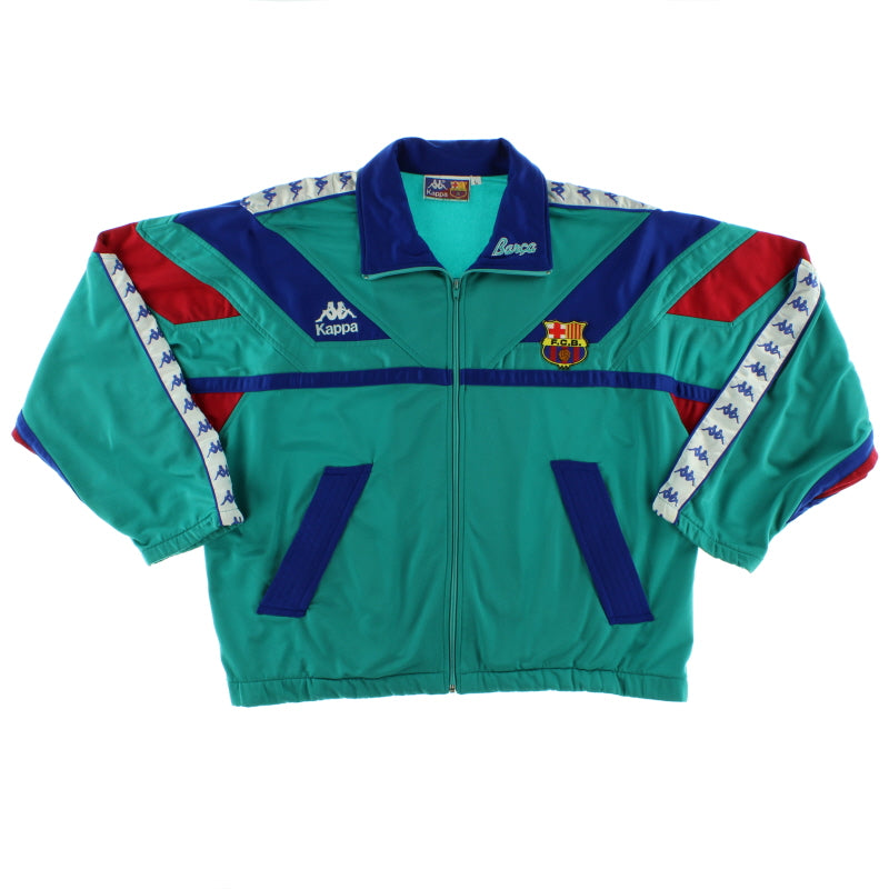 1992-95 Barcelona Kappa Track Jacket L Jacket