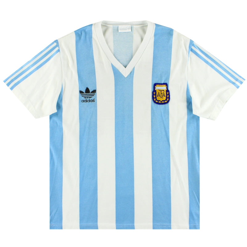 1992 Argentina adidas Match Issue Home Shirt #14 (Cagna) v Wales M Football Shirt