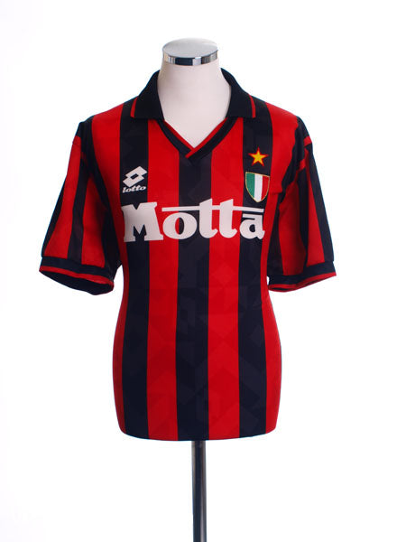 1993-94 AC Milan Home Shirt L Football Shirt