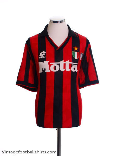1993-94 AC Milan Home Shirt L Football Shirt