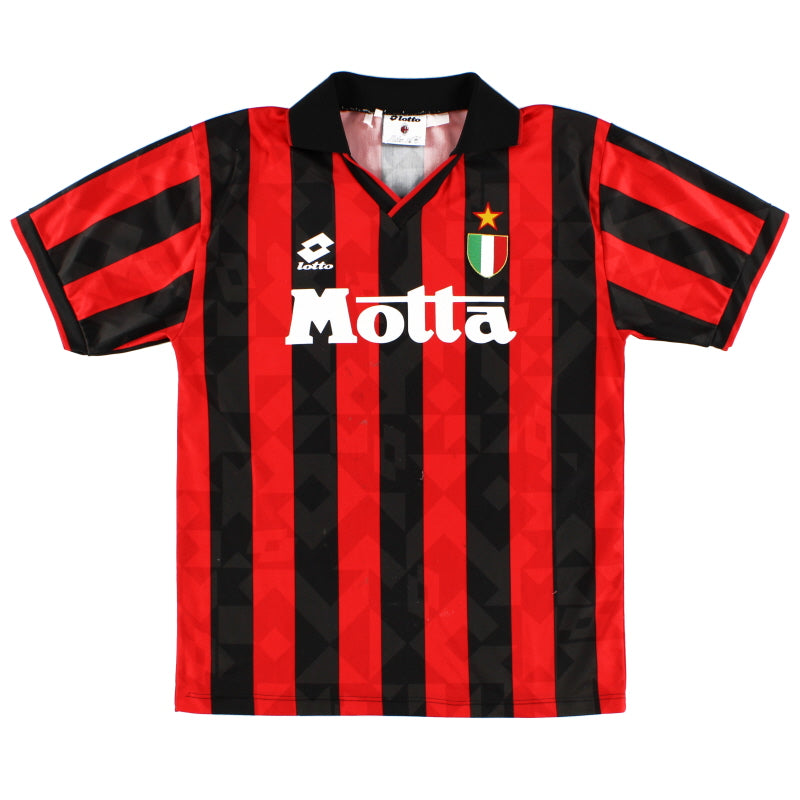 1993-94 AC Milan Home Shirt L Football Shirt