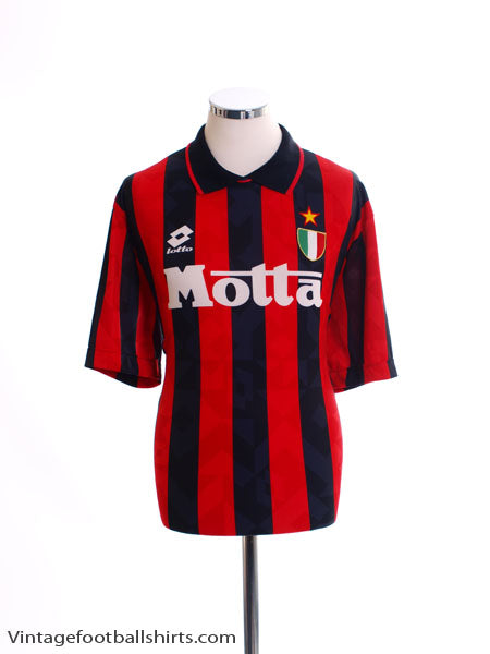 1993-94 AC Milan Home Shirt *Mint* L Football Shirt