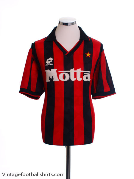 1993-94 AC Milan Home Shirt XL Football Shirt