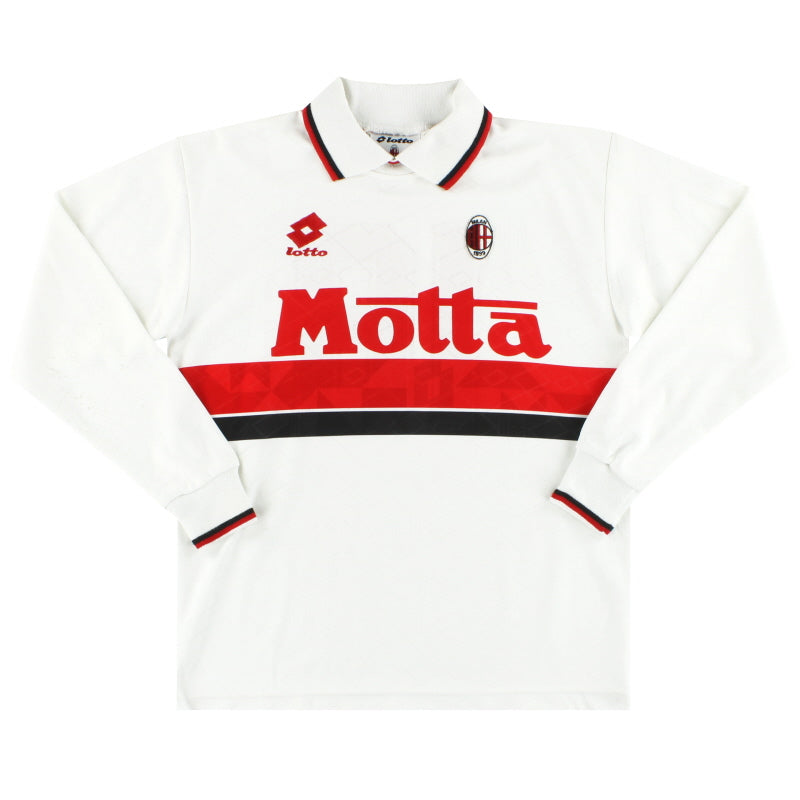 1993-94 AC Milan Lotto Away Shirt L/S #16 XXS Football Shirt