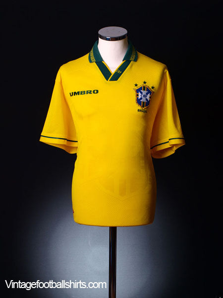 1993-94 Brazil Home Shirt M Football Shirt