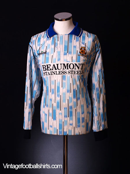 1993-94 Cambridge United Match Worn Away Shirt #No6 XL Football Shirt