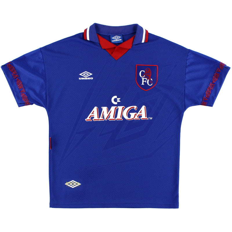1993-94 Chelsea Umbro Home Shirt *Mint* L Football Shirt