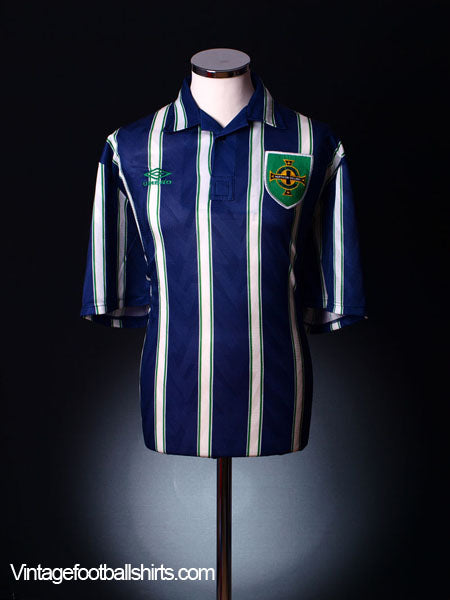 1993-94 Northern Ireland Away Shirt *Mint* XXL Football Shirt