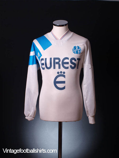 1993-94 Olympique Marseille Home Shirt L/S S Football Shirt
