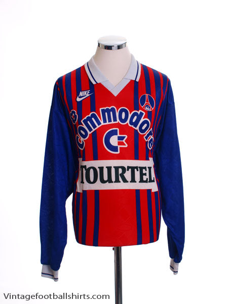 1993-94 Paris Saint-Germain Home Shirt L/S *Mint* XL Football Shirt