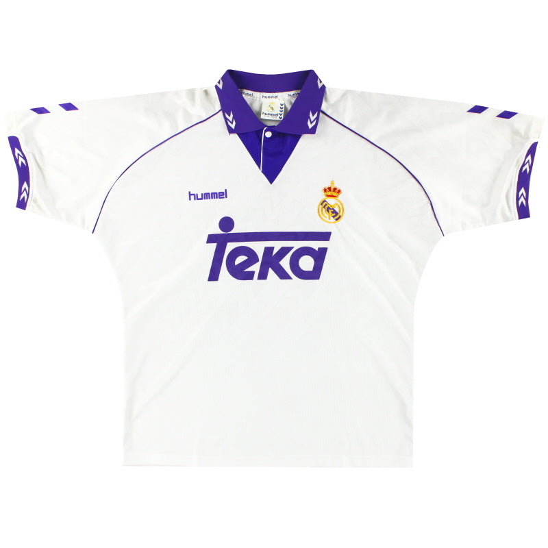 1993-94 Real Madrid Hummel Home Shirt *As New* L Football Shirt