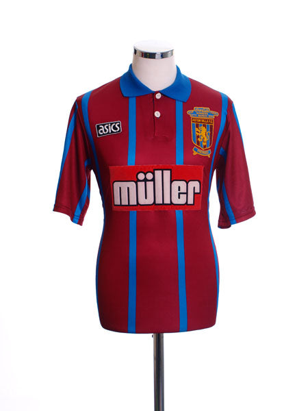 1993-95 Aston Villa Home Shirt 'Coca Cola Cup Final Winners' L Football Shirt