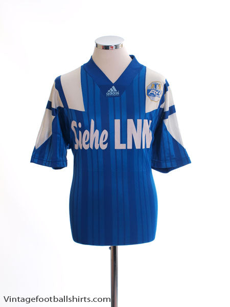 1993-95 FC Luzern Home Shirt L Football Shirt