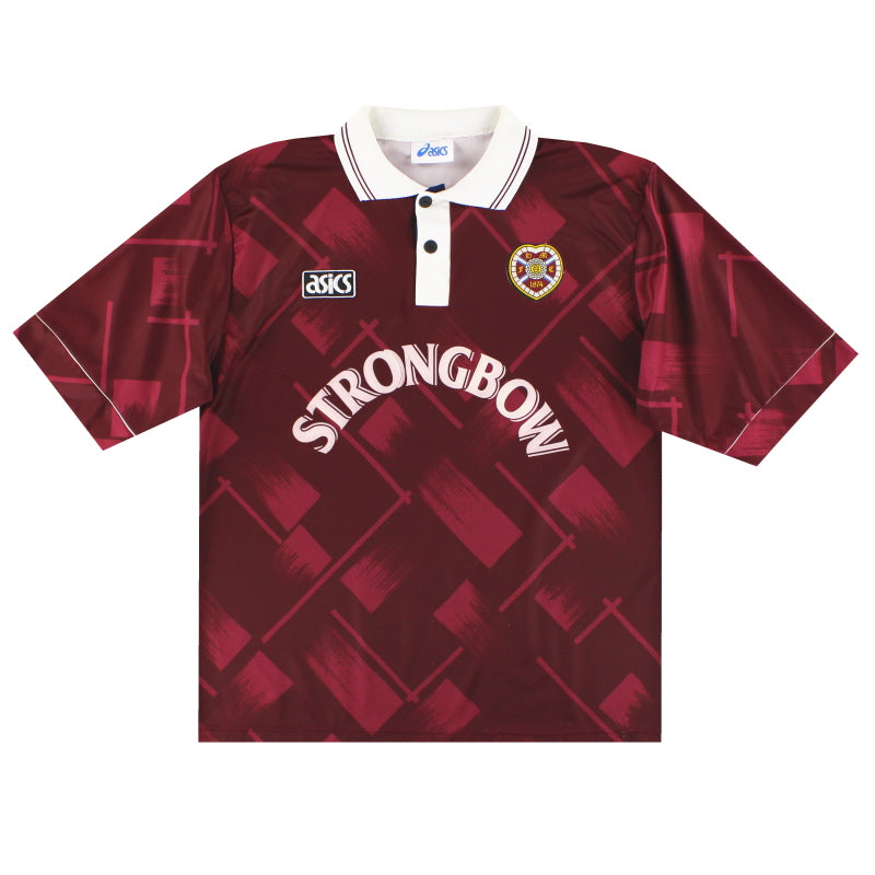 1993-95 Hearts Asics Home Shirt XL Football Shirt