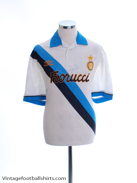 1993-95 Inter Milan Away Shirt XL Football Shirt