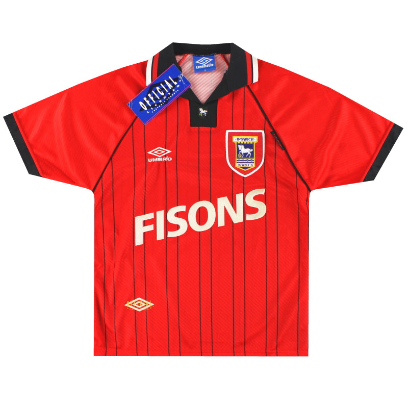 1993-95 Ipswich Umbro Away Shirt *w/tags* M Football Shirt