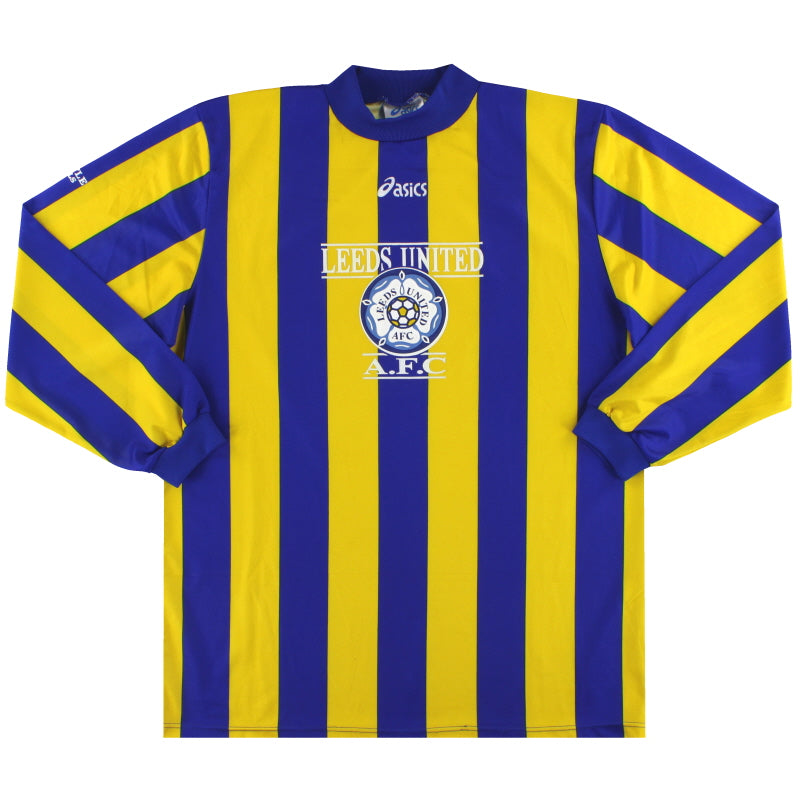 1993-95 Leeds Asics Training Away Shirt L/S *Mint* XL Football Shirt