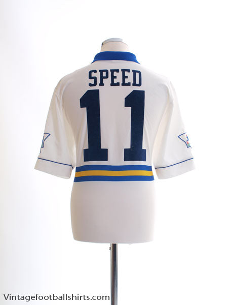 1993-95 Leeds Home Shirt Speed #11 L Football Shirt
