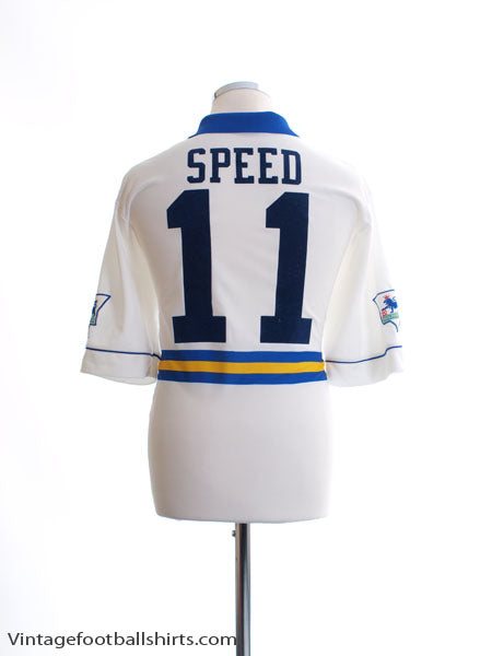 1993-95 Leeds Home Shirt Speed #11 L Football Shirt