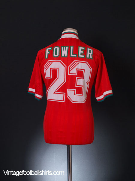 1993-95 Liverpool Home Shirt Fowler #23 M Football Shirt