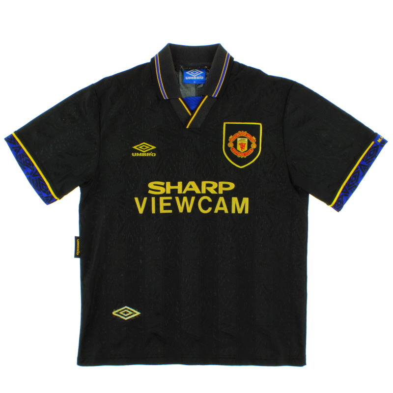 1993-95 Manchester United Away Shirt M Football Shirt