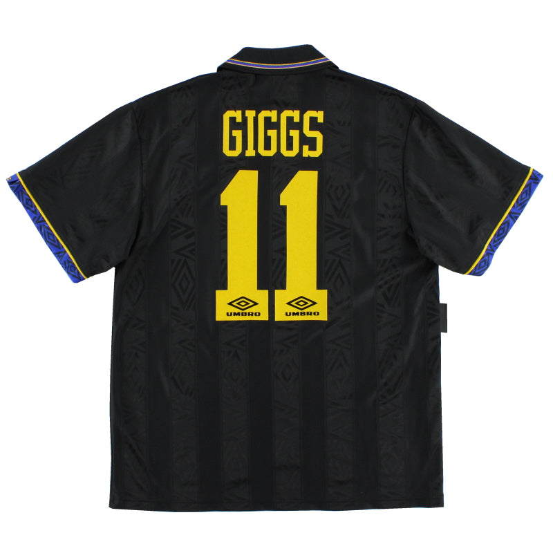 1993-95 Manchester United Away Shirt Giggs #11 L Football Shirt