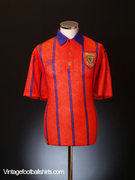 1993-95 Scotland Away Shirt *BNIB* L Football Shirt